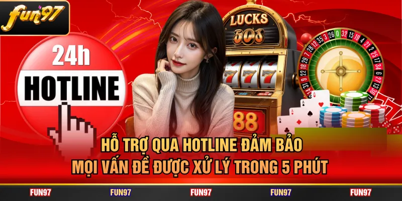 Hỗ trợ qua hotline đảm bảo mọi vấn đề được xử lý trong 5 phút 